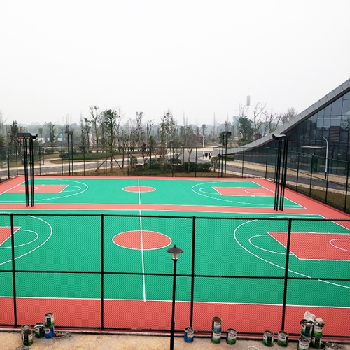 泸州生态体育公园弹性丙烯酸球场